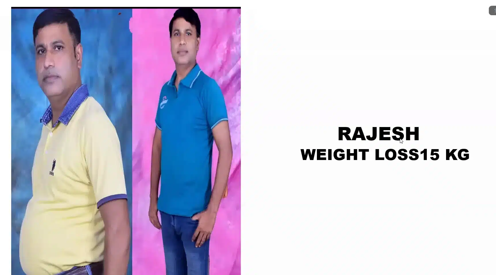 Successful weight loss result of chandaron wellness