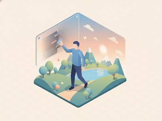 Illustration of a digital detox strategy to reduce psychological stress and information overload.