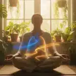 A person practicing breathing exercises to effectively Control Asthma (Dama) at home naturally.